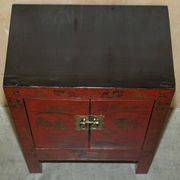 Armoirechinoise antique laquée à la main, grande armoire latérale