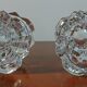 Pair of reims glass candlesticks france