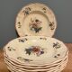 Set of 8 hollow plates in Earthenware Digoin Sarreguemines, Agreste model