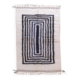 Black and White Rug from Morocco - 268 x 175 cm