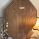 Vintage octagonal gold mirror – Belgium, 1960s/1970s
