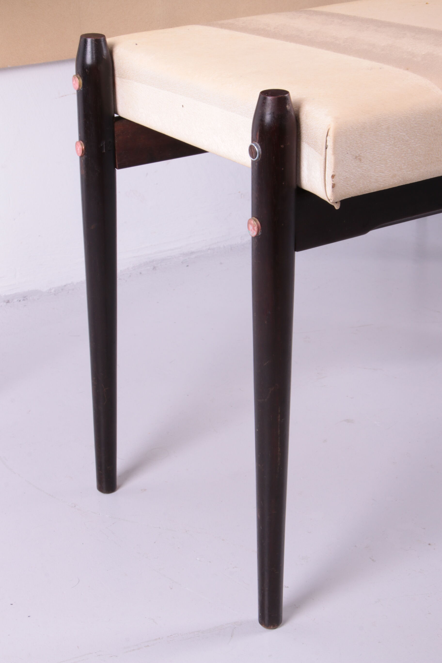 Ico Parisi Wall unit with mirror and stool 1950 Italy