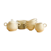 Service à thé Ruhlmann en porcelaine A. Vignaud, Limoges 1930