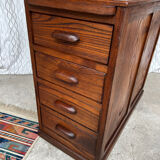 Ancien caisson de bureau en chêne, double face