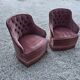 Lot de 2 fauteuils crapaud vintage 