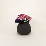 Vase "Bouboulita" en grès noir