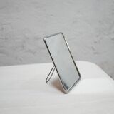 Vintage barber mirror to stand or hang 20cm x 14cm