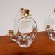 Schneider pair of vintage Crystal candlesticks