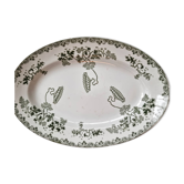 Plat ovale Modern Style de St Amand et Hamage