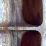 Vide poche plat apéritif bois