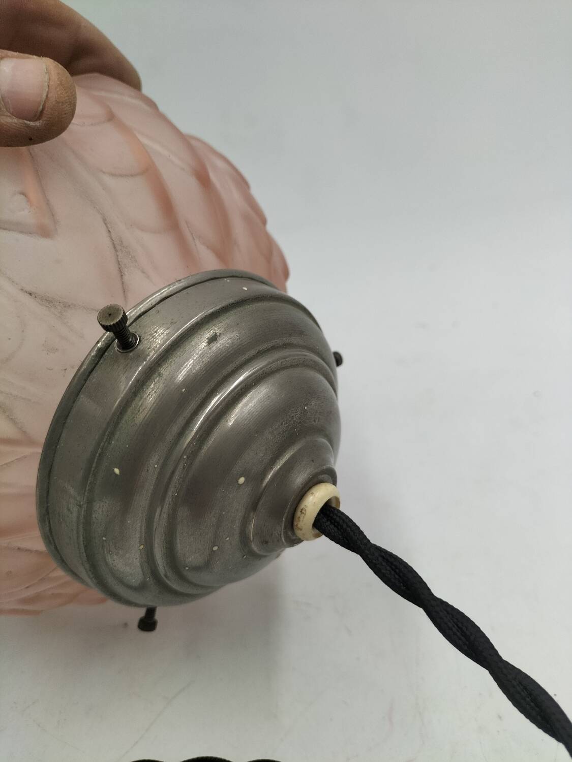 Art Deco glass suspension