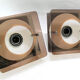 2 wall lamps metal and plexiglass of Jocelyne Trocmé for Oxar 1970