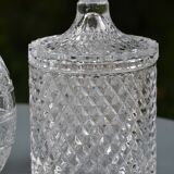 Set of glass candy jars/boxes