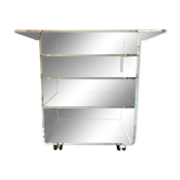 Transparent plexiglass TV stand