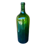 Bombonne en verre vert vintage