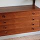 Modular rosewood wall bookcase by Thygesen and Sorensen for Hg Furniture, 1960