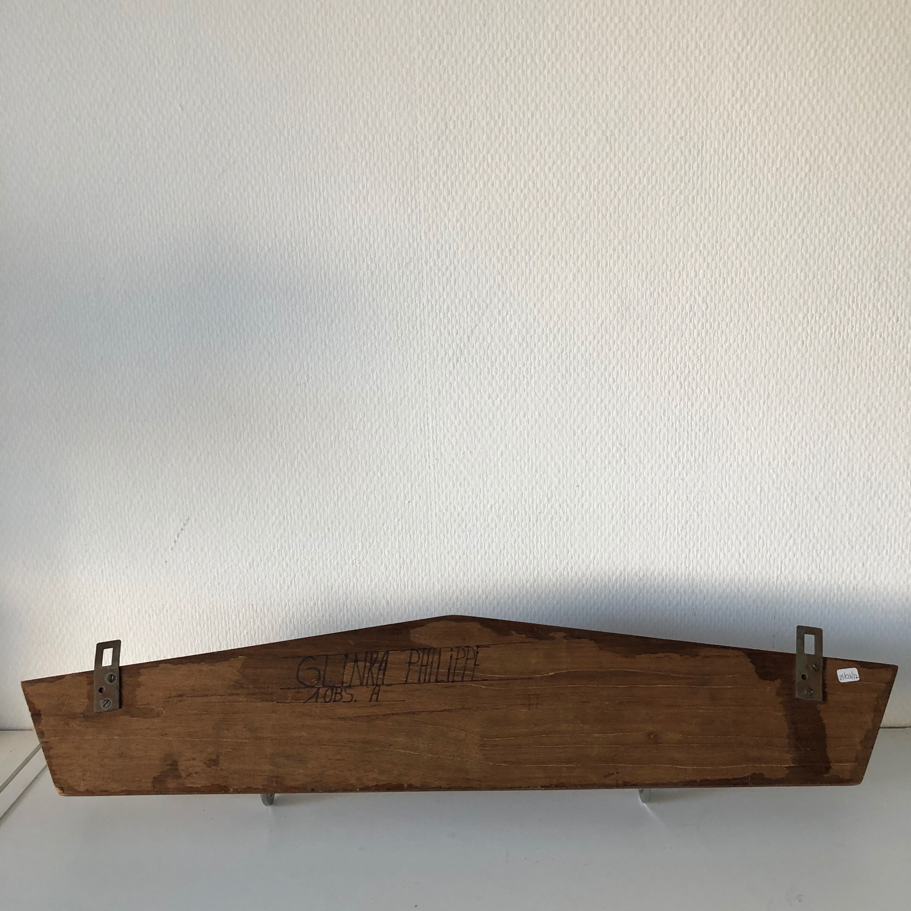 Coat rack 5 vintage 1960 71x13cm hooks