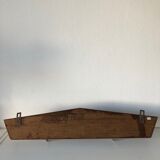 Coat rack 5 vintage 1960 71x13cm hooks