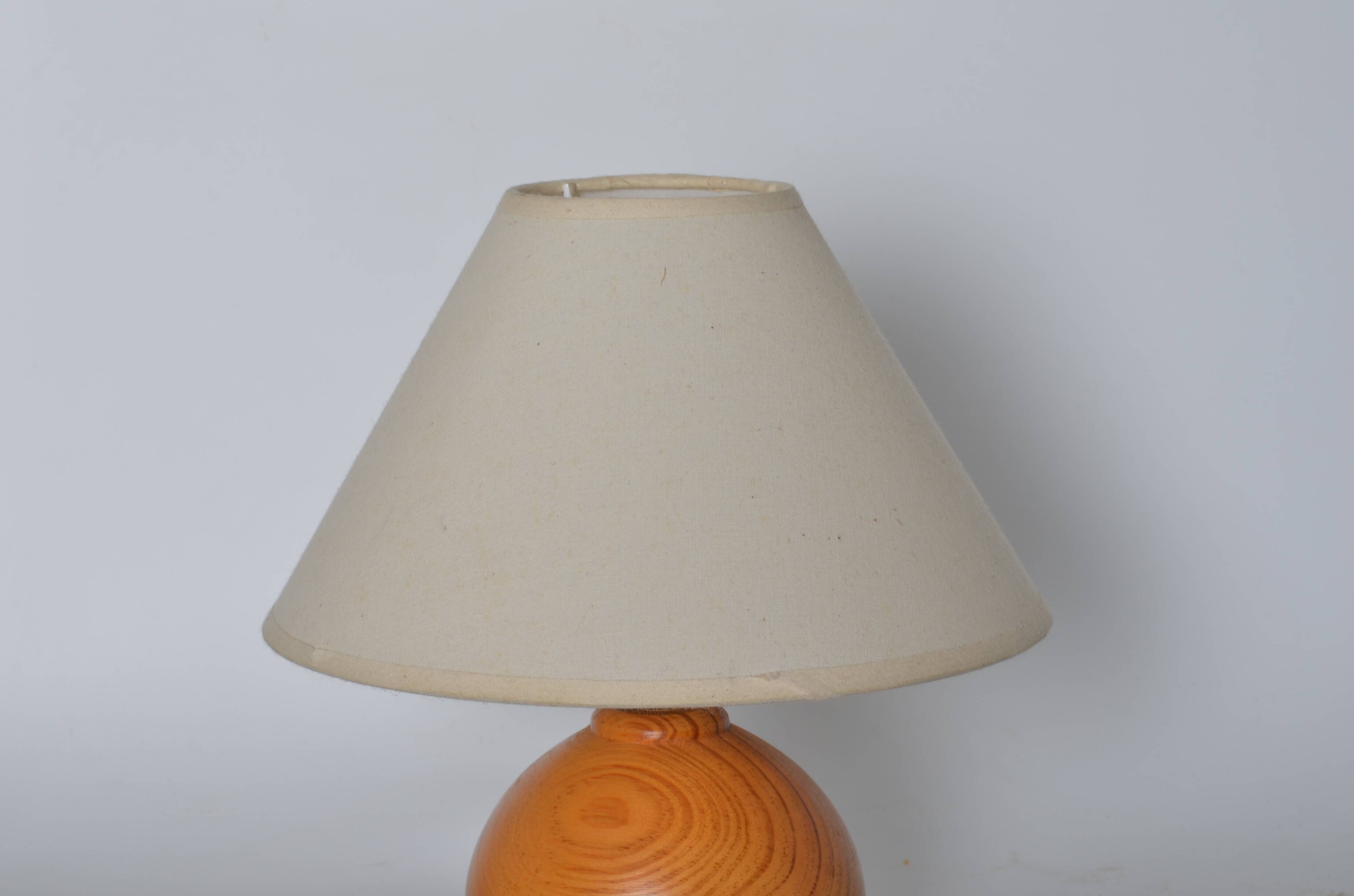 Wooden bedside lamp