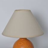 Wooden bedside lamp