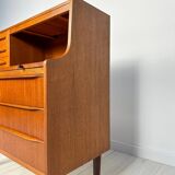1960s Vintage Mid-Century Danish Teak Design Secretary