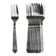 8 dessert forks, seafood, Guy Degrenne cheese