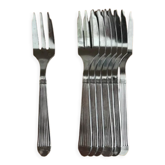 8 dessert forks, seafood, Guy Degrenne cheese