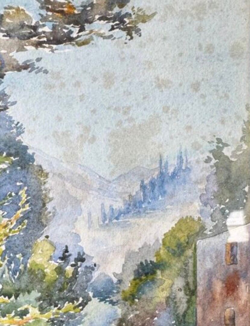 Pair of watercolours signed M.L, early 20th century, Provence