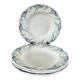 set of 4 soup plates in Lunéville Iron Earth, "Angèle" model, 19th century