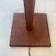 Jacques Adnet lamp in vintage 1950s saddle stitched leather