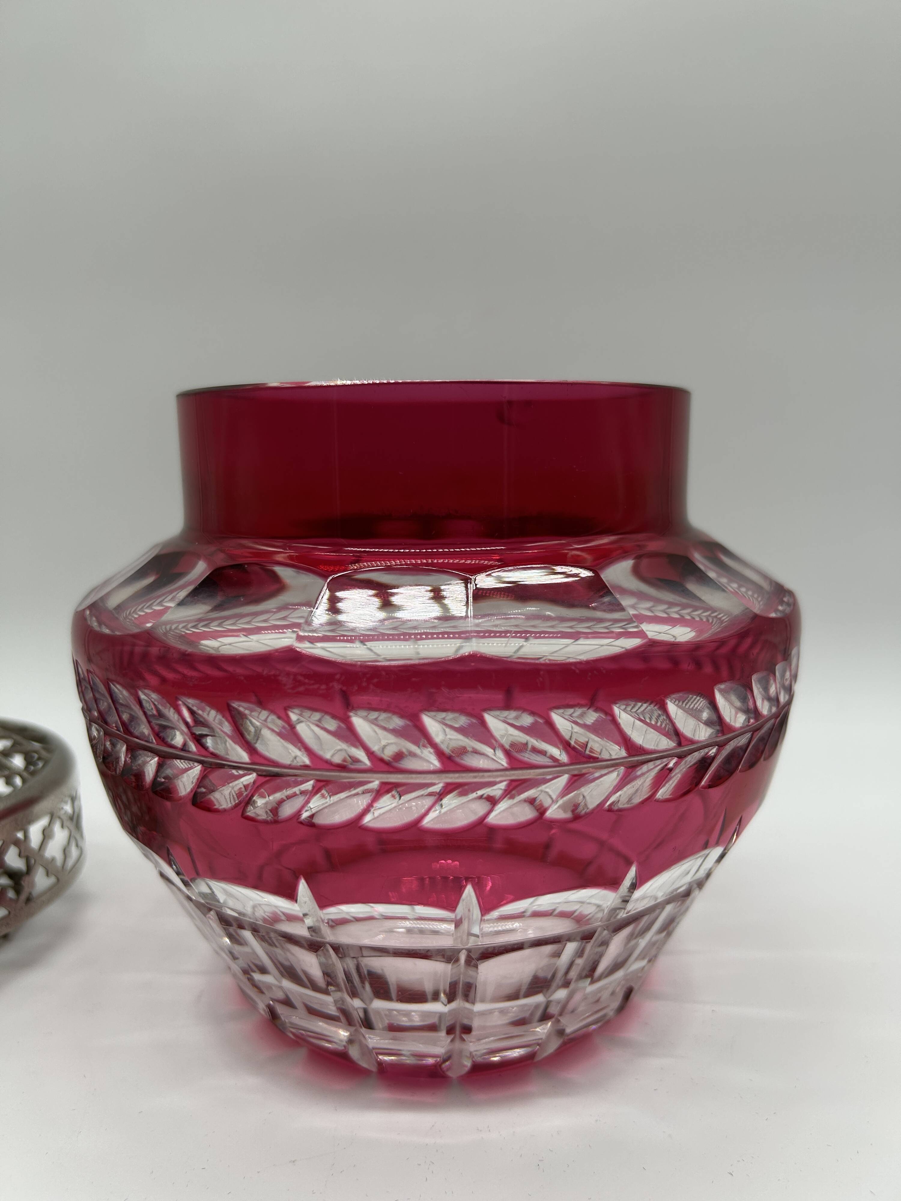 Crystal flower holder from the VSL Art Deco period.
