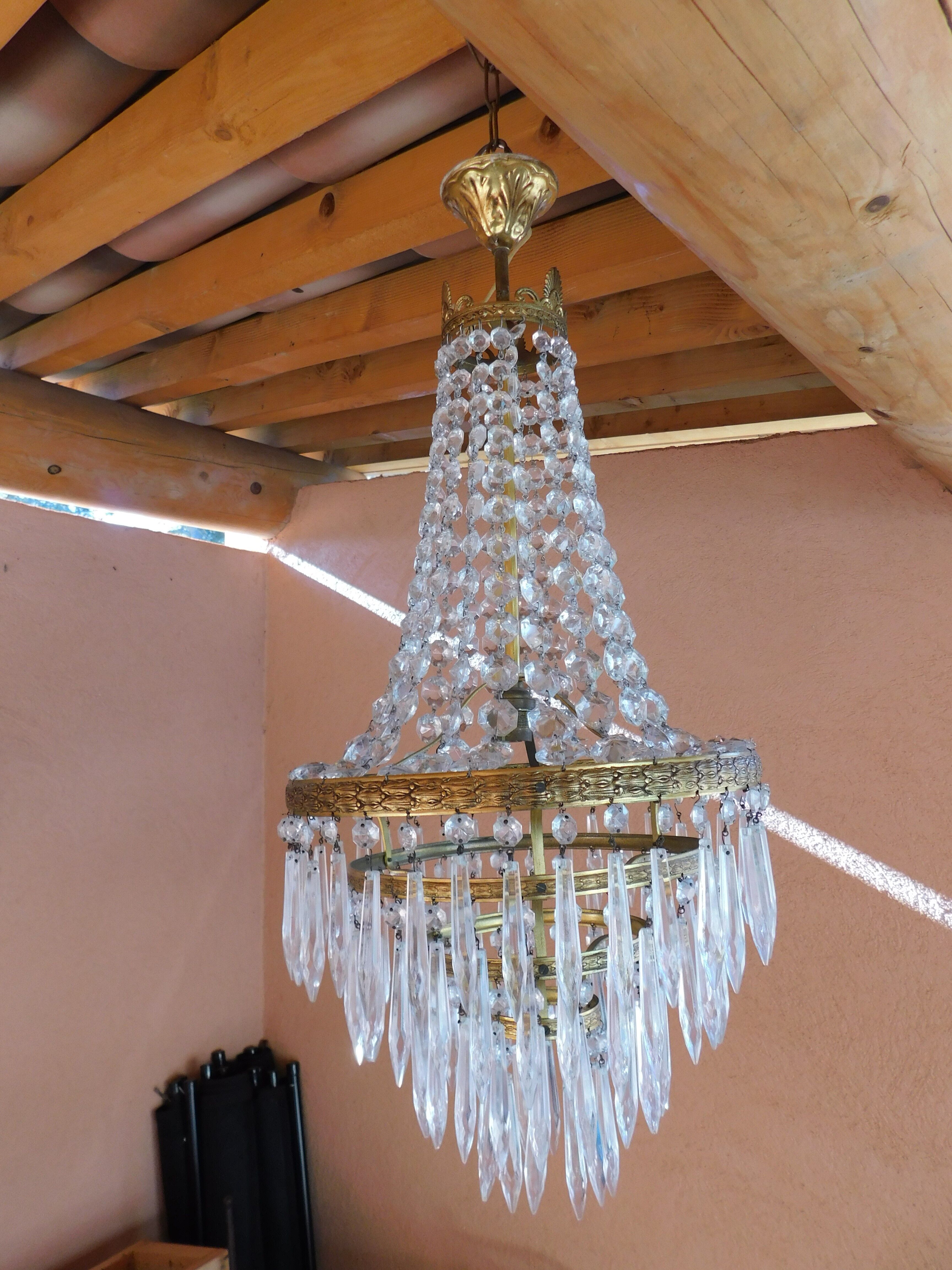 Hot air balloon chandelier pampilles ø 30 cm