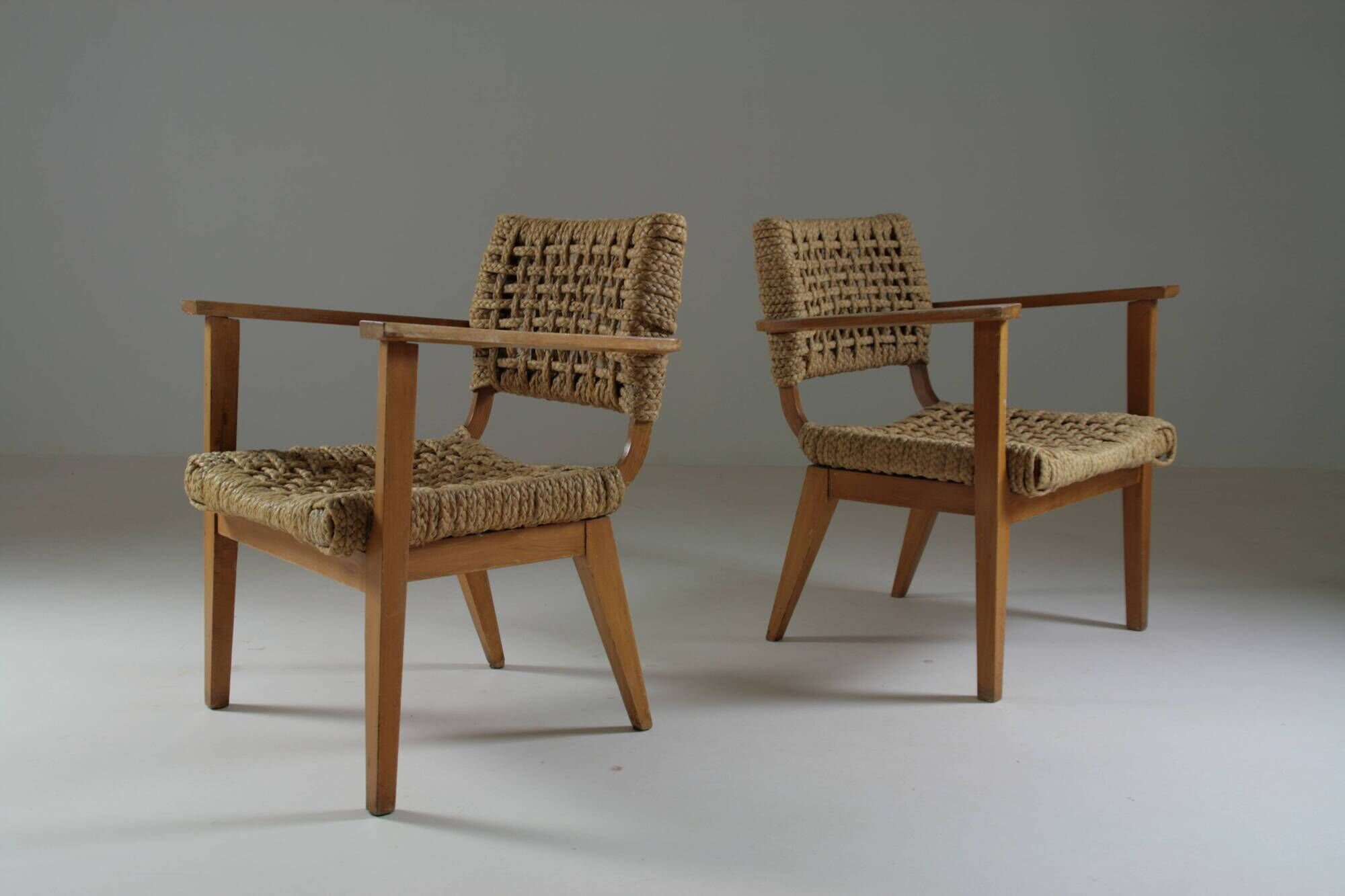 Pair of bridge armchairs Vibo, 1950s France