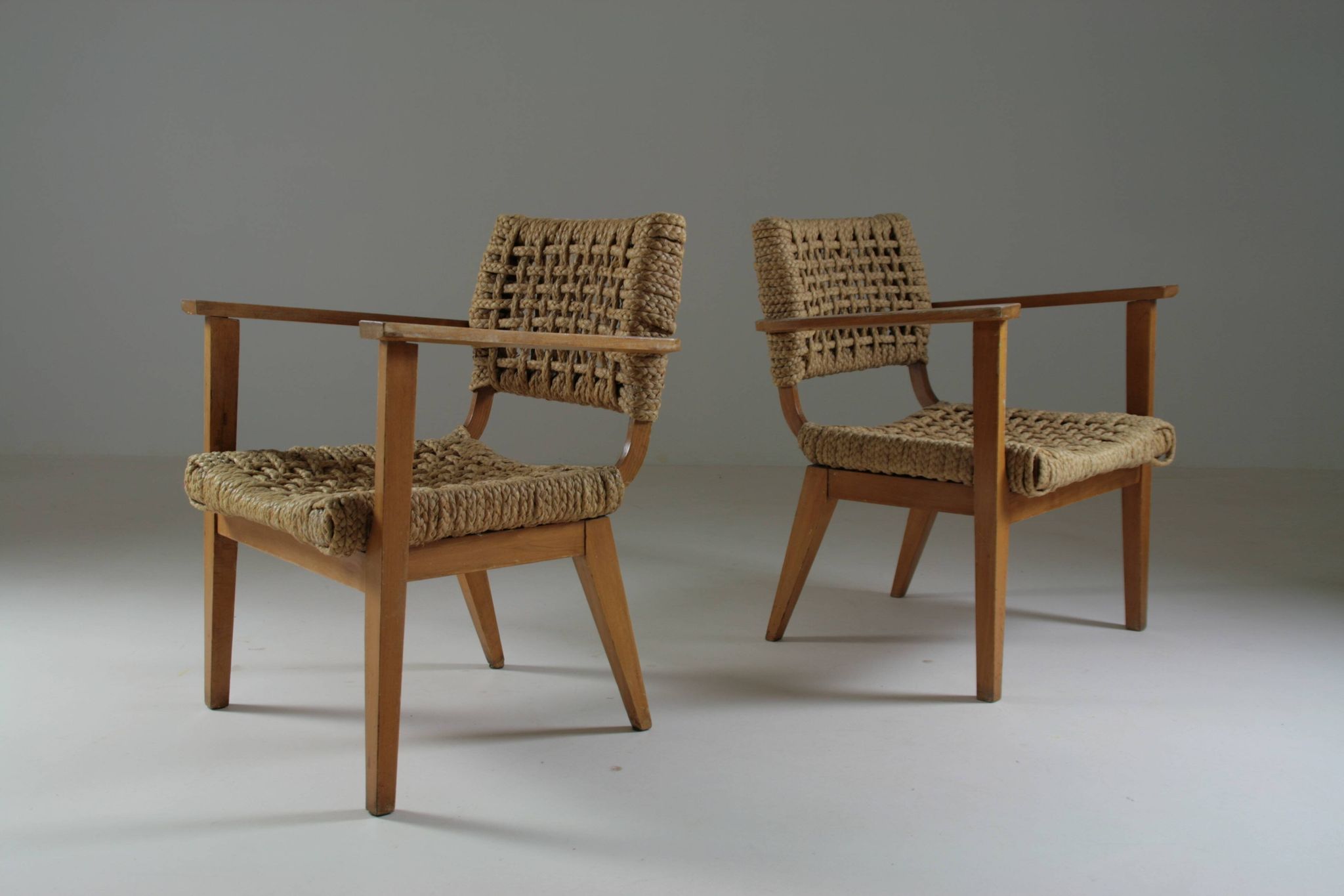 Pair of bridge armchairs Vibo, 1950s France