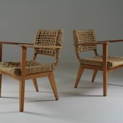 Pair of bridge armchairs Vibo, 1950s France