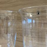 Duo of New Vases Tealight Holders in Crystal Glass Decorative Art Design