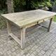 Solid oak farmhouse table 1950 - 170 cm x 86 cm