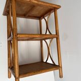 Small rattan shelf unit