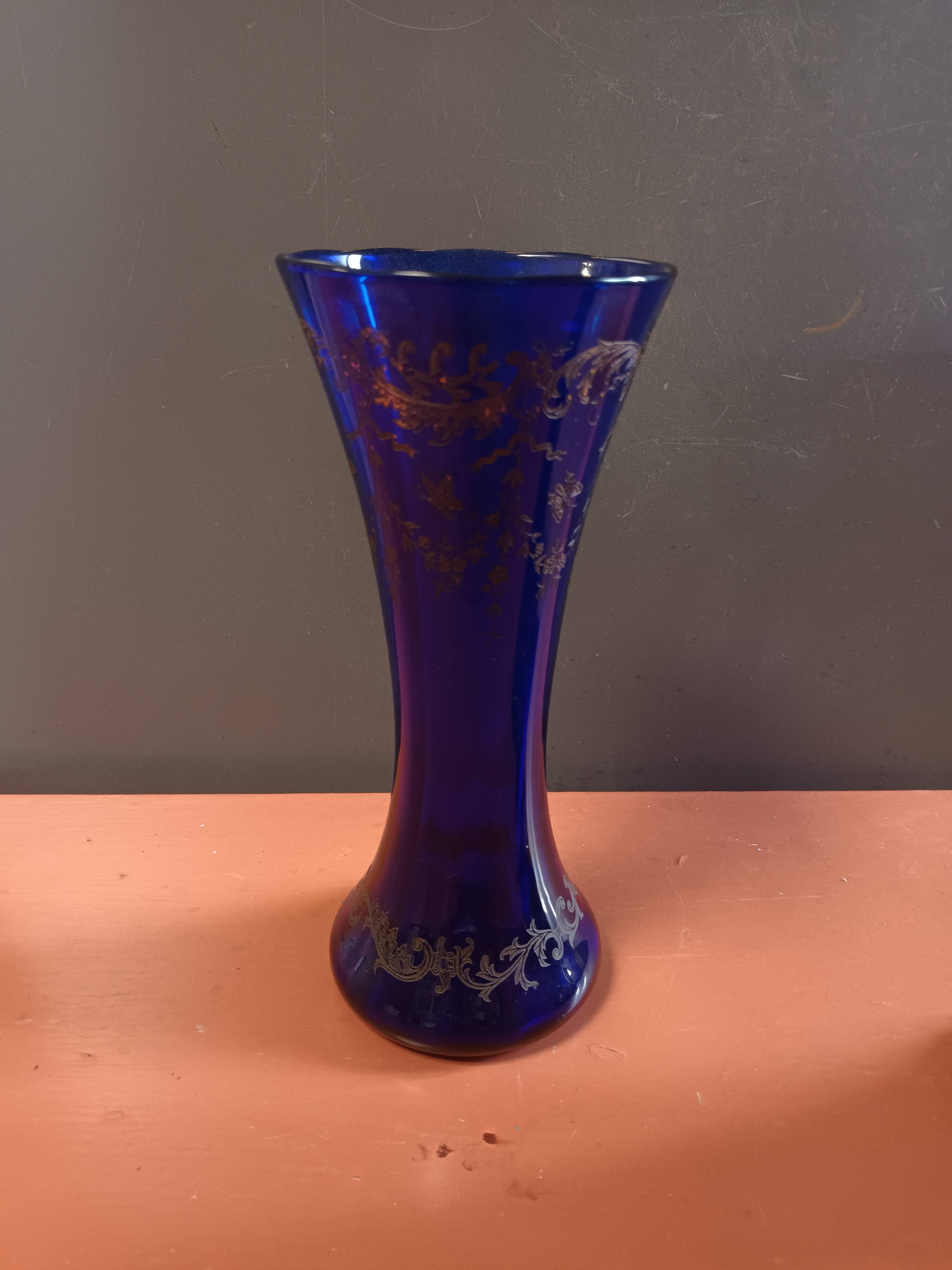 Pair of Sèvres crystal vase