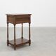 Small rustic cabinet with drawer or nightstand in oak, France 19th century