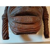 African wooden mask from Ivory Coast, Baoulé