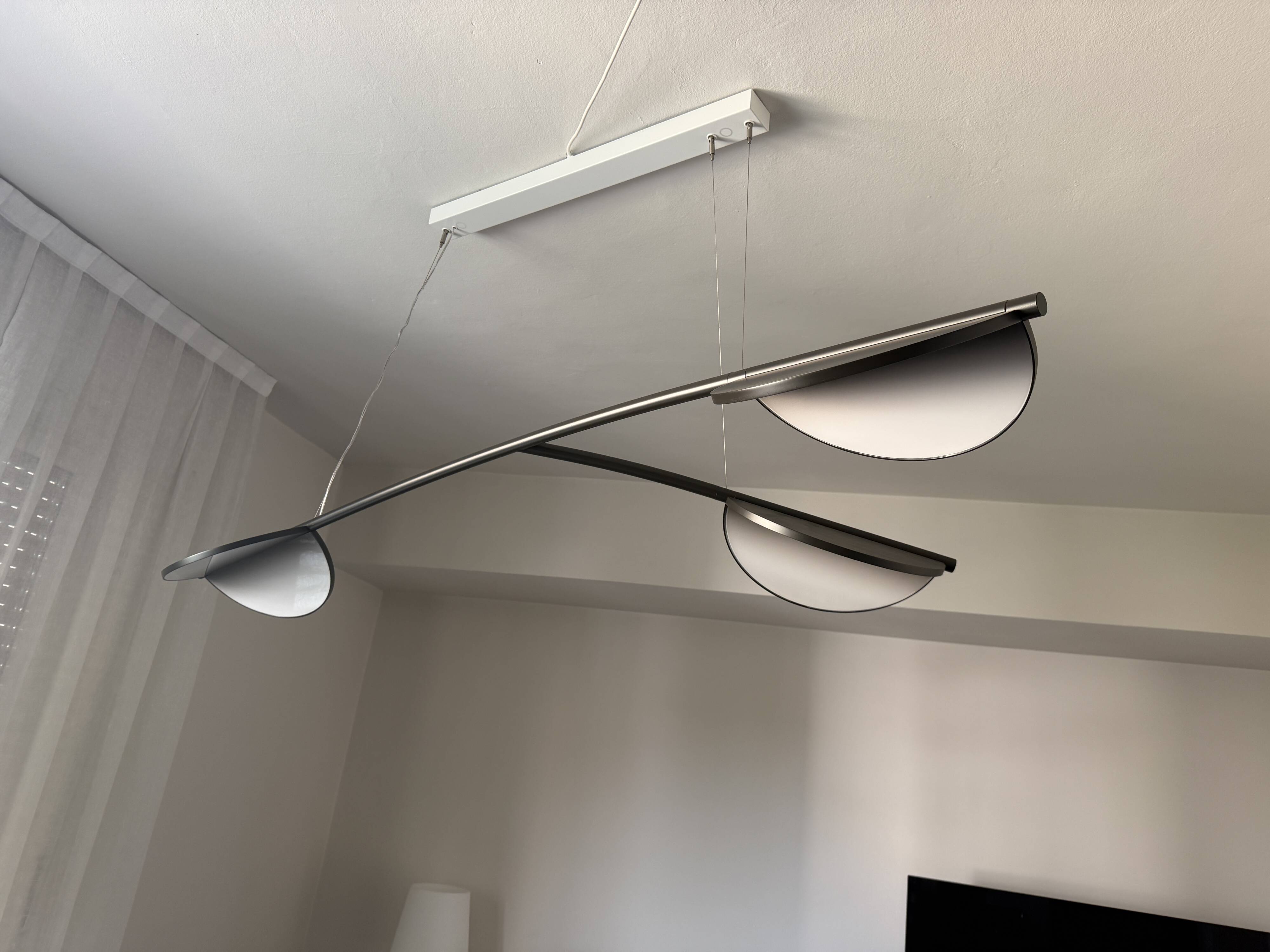 Flos Almendra Organic S3 Y Long anthracite