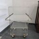 Rolling dessert trolley in plexiglass – Marais International – 1970s-1980s