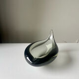Sculptural Asymmetrical Holmegaard bowl by Per Lutken   Denmark  signed 1957