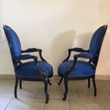 Paire de fauteuils Napoleon III