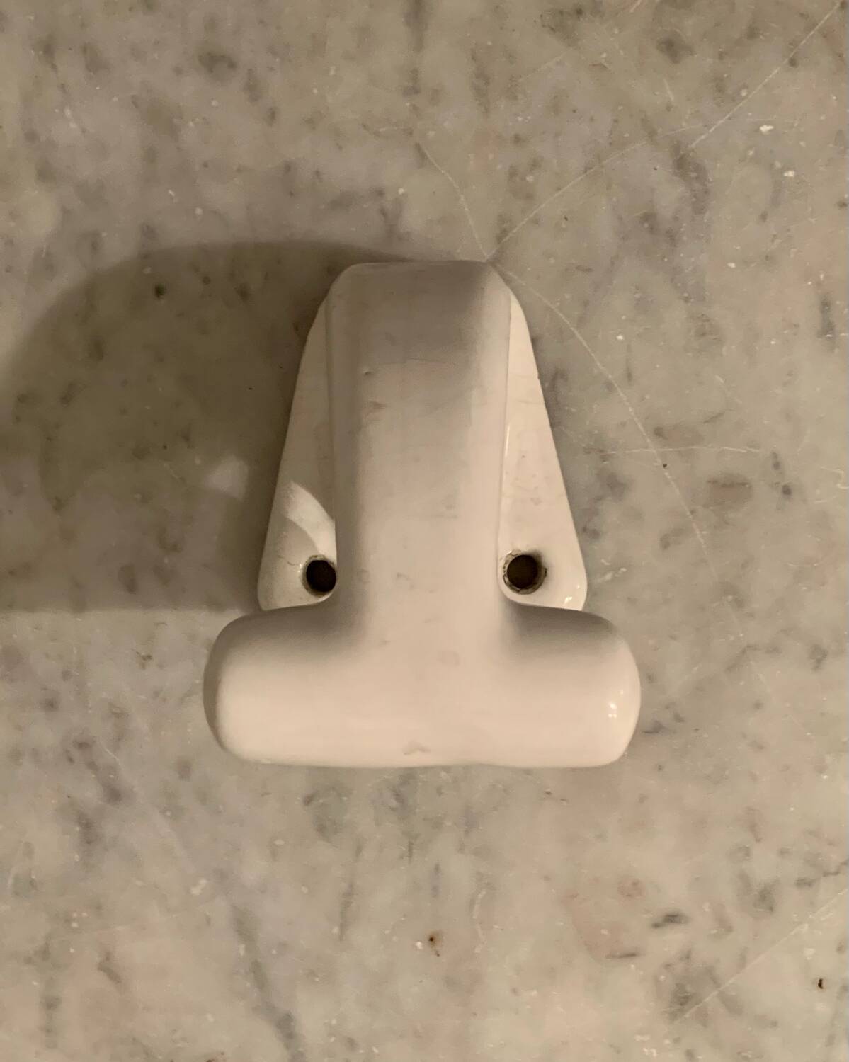 Ceramic coat hook