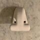 Ceramic coat hook