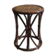 Tabouret en rotin et osier
