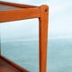 Vintage minimalist service trolley Deen design in teak, bar trolley.
