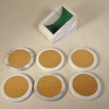 6 marble coasters